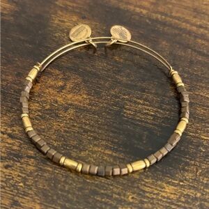 Alex and Ani Bracelet, Matte Bronze Zephyr